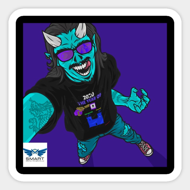 blue demon-smart digital payments Sticker by Smart Digital Payments 